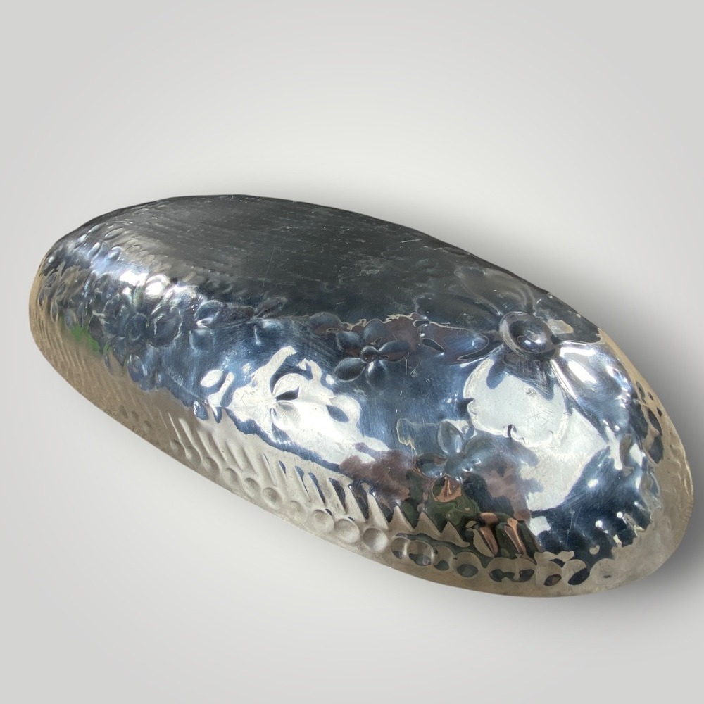Hammered Aluminum Large Centerpiece Bowl Everlast Brilliantone Style 1950s - Picture 7 of 10